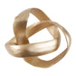 Prato Gold Finish Aluminium Knot Sculpture