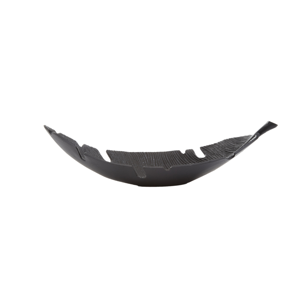 Prato_Black_Finish_Curved_Leaf_Dish_interia.co.uk