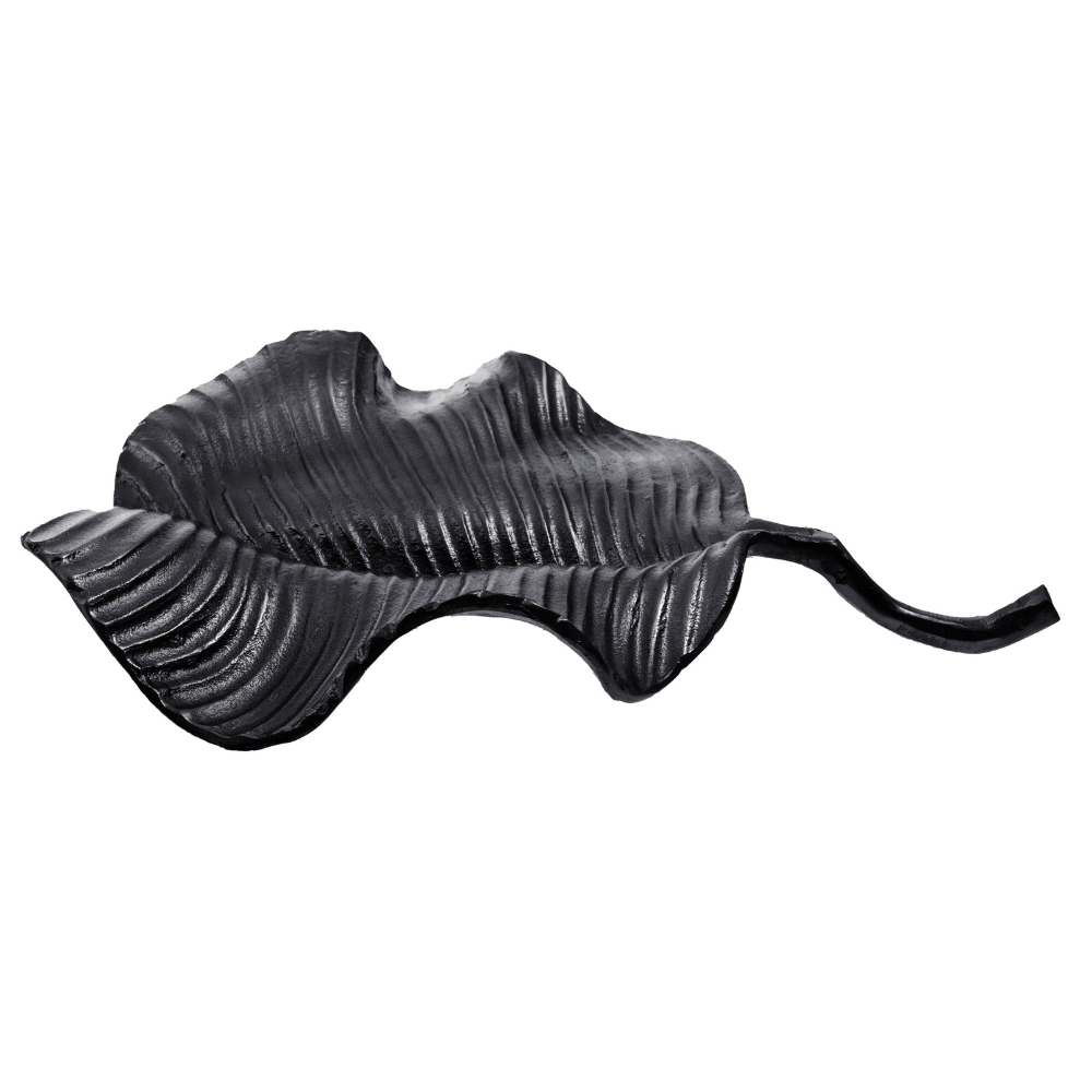 Prato_Black_Finish_Leaf_Dish_interia.co.uk
