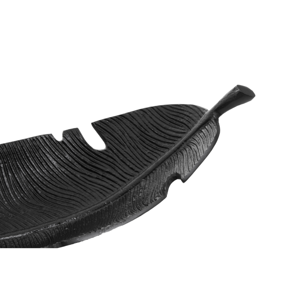 Prato_Black_Finish_Curved_Leaf_Dish_interia.co.uk