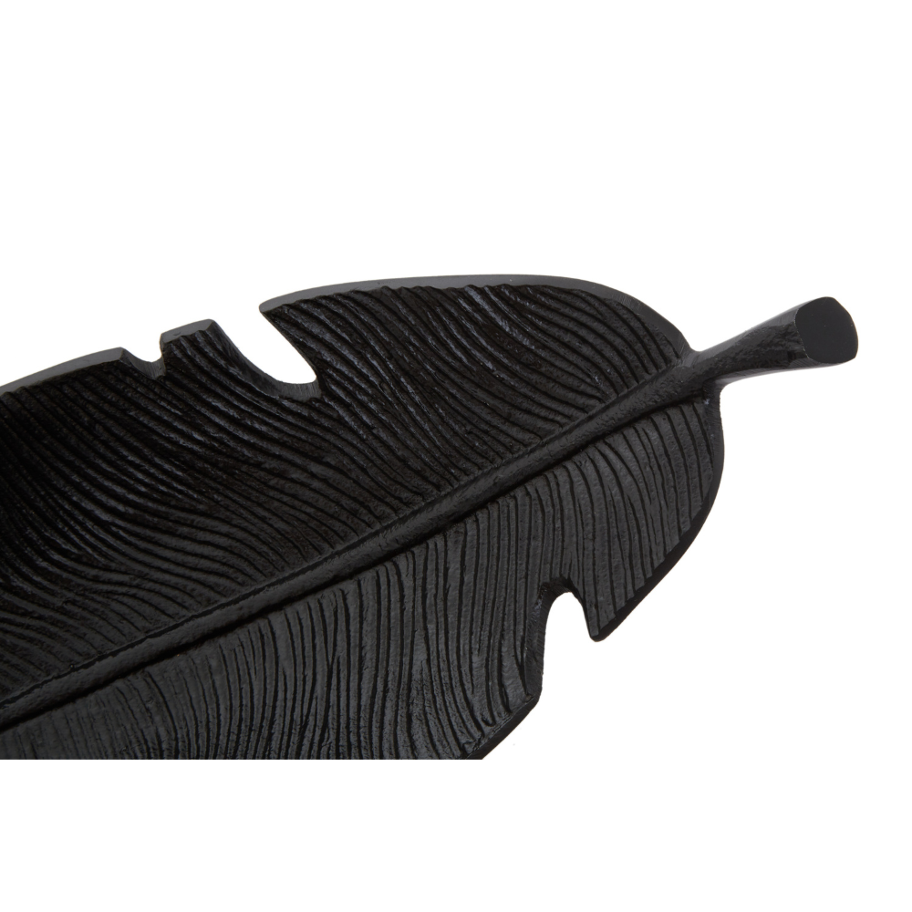 Prato_Black_Finish_Curved_Leaf_Dish_interia.co.uk