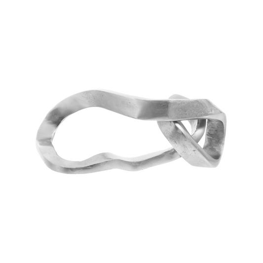 Prato_Silver_Finish_Abstract_Knot_Sculpture_interia.co.uk