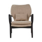 Stockholm Beige Chair With Black Wooden Frame-interia.co.uk