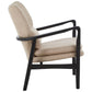 Stockholm Beige Chair With Black Wooden Frame-interia.co.uk