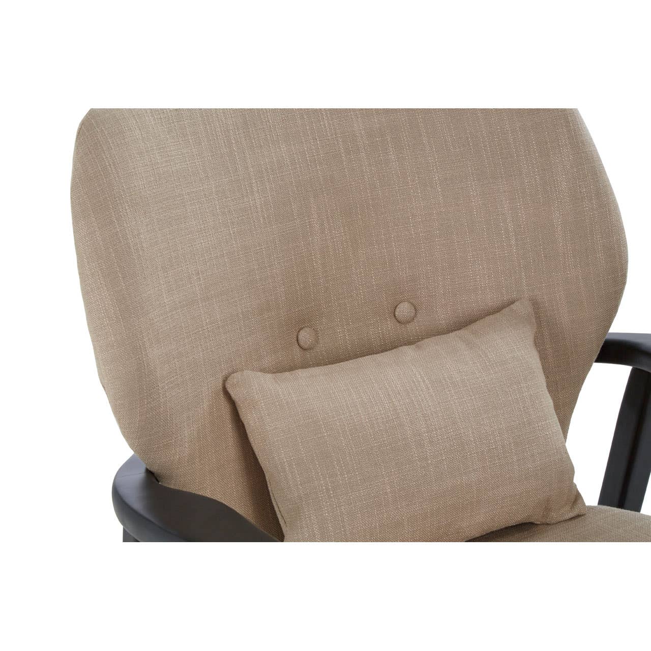Stockholm Beige Chair With Black Wooden Frame-interia.co.uk