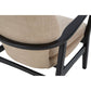 Stockholm Beige Chair With Black Wooden Frame-interia.co.uk