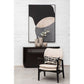 Stockholm Beige Chair With Black Wooden Frame-interia.co.uk