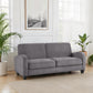 Vivo 3 Seater Sofa In Dusk Grey Chenille