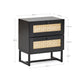 Padstow 2 Drawer Bedside - Black