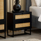 Padstow 2 Drawer Bedside - Black