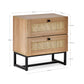 Padstow 2 Drawer Bedside - Oak