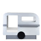 Tourer Caravan Bed - Vapor Grey And White