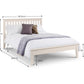 Salerno 135cm Double Bed - Ivory