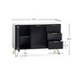Murano Large Sideboard - Matt Black