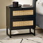 Padstow 2 Drawer Bedside - Black