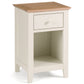 Salerno Shaker Ivory/ Oak 1 Drawer Bedside
