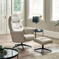 Priya Chair and Stool - Grey