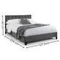 Rosa Grey Velvet Upholstered 120cm Small Double Bed