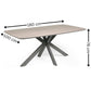 Noah Taupe Rectangular Dining Table