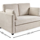 Ottilie Natural Chenille 2 Seater Sofa