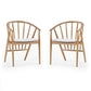 Rory Oak Curved Back Dining Chair