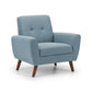 Monza Compact Retro Chair - Blue