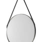 Opera Round Pewter Mirror