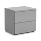 Monaco 2 Drw Bedside - Grey Gloss