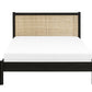 Padstow Rattan 150Cm King Bed - Black