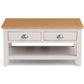 Richmond Coffee Table With 2 Drawers - Grey/Pale Oak