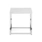Scala White Marble Top Lamp Table