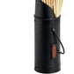 Black Matchstick Holder with 60 Matches
