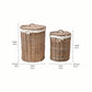 Tobs S/2 Grey Kubu Round Linen Baskets