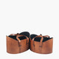 Alessio S/2 Vintage Brown Leather Handled Storage