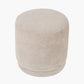 Sassari Taupe Teddy Fabric Cylinder Pouffe