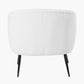 Siena Boucl�� Fabric and Black Metal Tub
