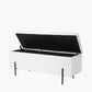 Catania Boucl�� Fabric Storage Bench With Black Legs
