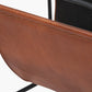 Eliseo Vintage Brown Leather Magazine Rack
