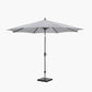 Riva 3m Round Luna Grey Parasol