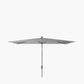 Riva 3 x 2m Rectangular Luna Grey Parasol