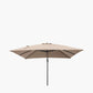 Challenger T2 3m Square Taupe Free Arm Parasol