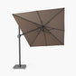 Challenger T2 3.5 x 2.6m Rectangular Premium Havana Taupe Free Arm Parasol