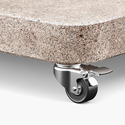 Venezia Sandstone Round Edge Granite 90KG Wheeled Parasol Base
