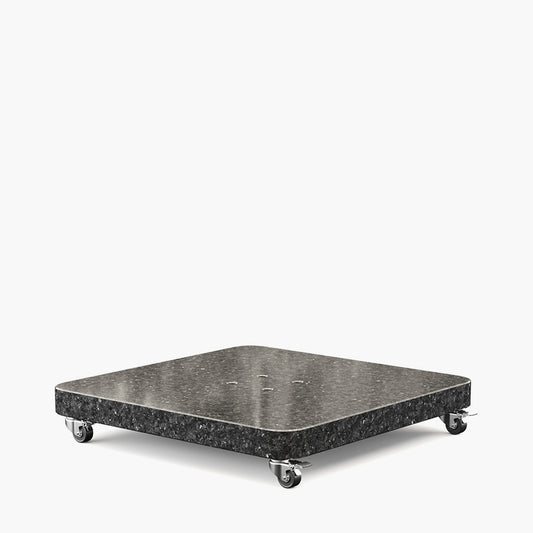 Ancona Anthracite Round Edge Granite 120KG Wheeled Parasol Base