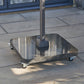 Ancona Anthracite Round Edge Granite 120KG Wheeled Parasol Base