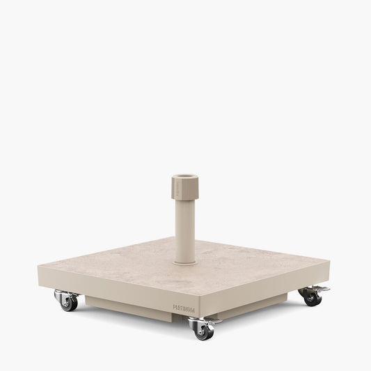 Ceramica Sandstone 40KG Wheeled Parasol Base