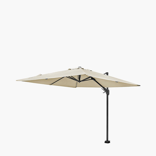 Voyager T2 2.7m Square Champagne Free Arm Parasol