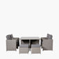Bermuda Slate Grey Outdoor Cube Set with Ceramic Top