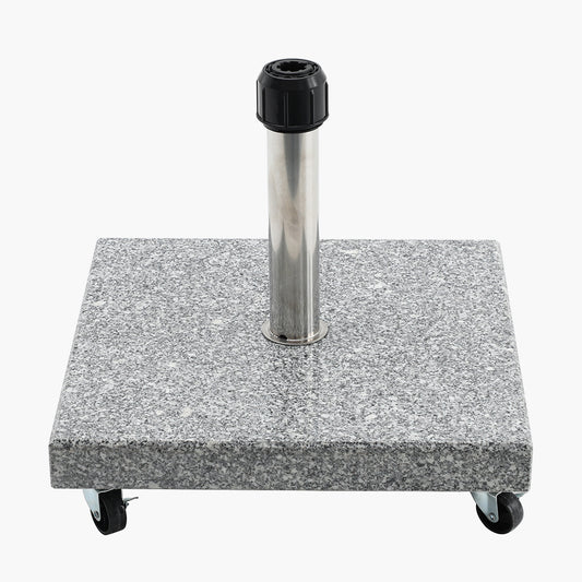 Salerno Hammered Grey Granite 40KG Wheeled Parasol Base