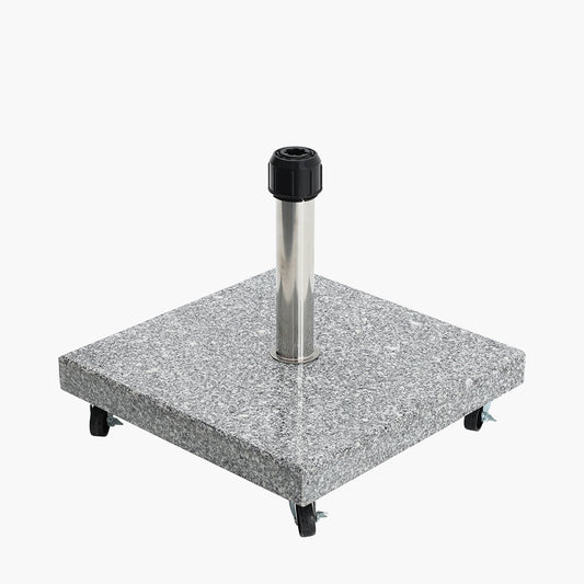 Salerno Hammered Grey Granite 40KG Wheeled Parasol Base
